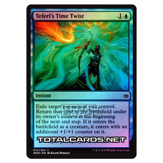 Magic The Gathering - War of The Spark - Teferi's Time Twist - 72/264 (Foil)