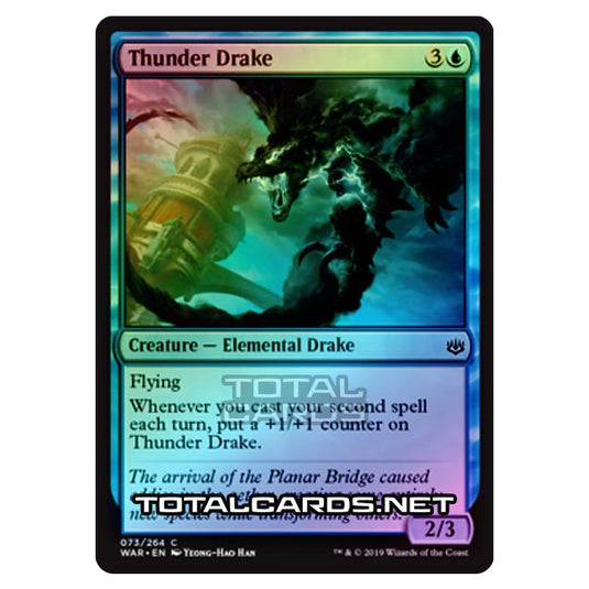 Magic The Gathering - War of The Spark - Thunder Drake - 73/264 (Foil)