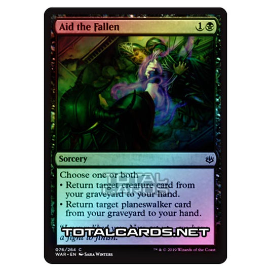 Magic The Gathering - War of The Spark - Aid the Fallen - 76/264 (Foil)
