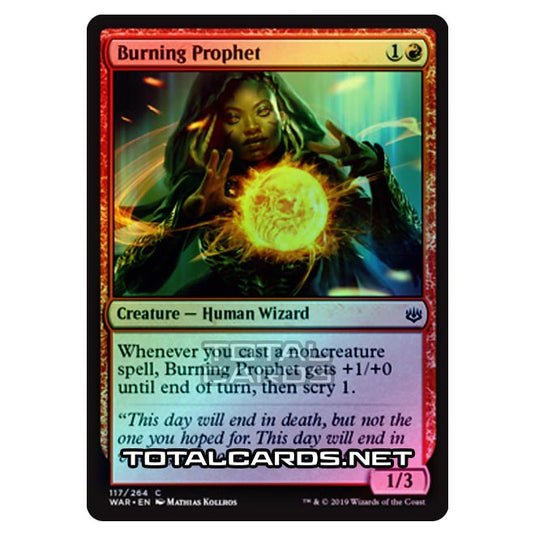 Magic The Gathering - War of The Spark - Burning Prophet - 117/264 (Foil)