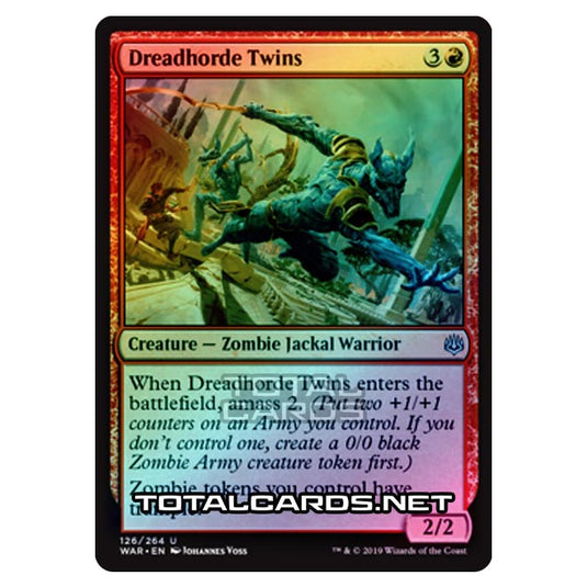 Magic The Gathering - War of The Spark - Dreadhorde Twins - 126/264 (Foil)