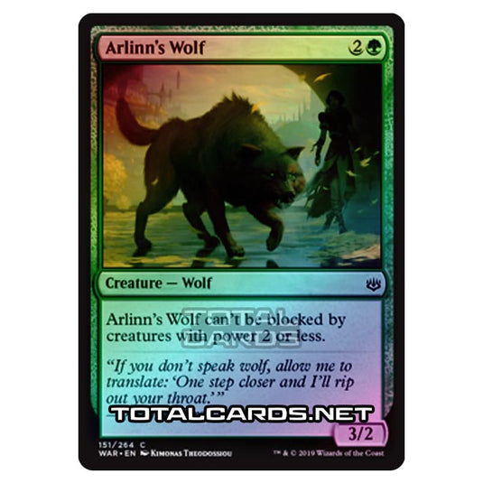Magic The Gathering - War of The Spark - Arlinn's Wolf - 151/264 (Foil)