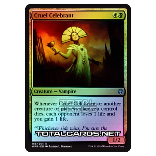 Magic The Gathering - War of The Spark - Cruel Celebrant - 188/264 (Foil)