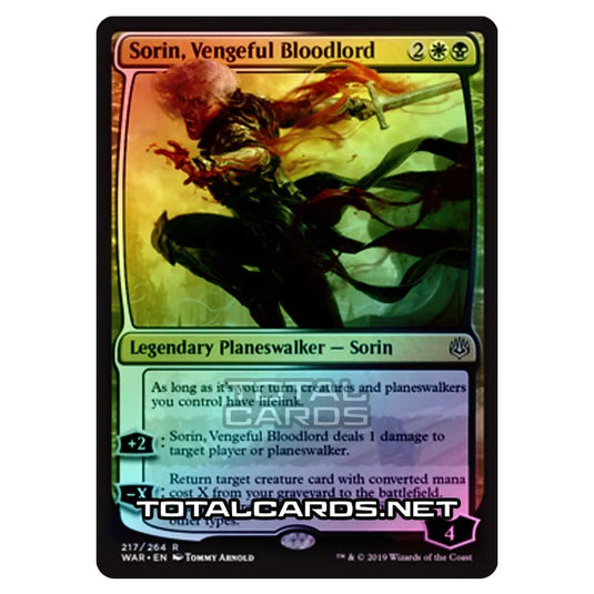 Magic The Gathering - War of The Spark - Sorin, Vengeful Bloodlord - 217/264 (Foil)
