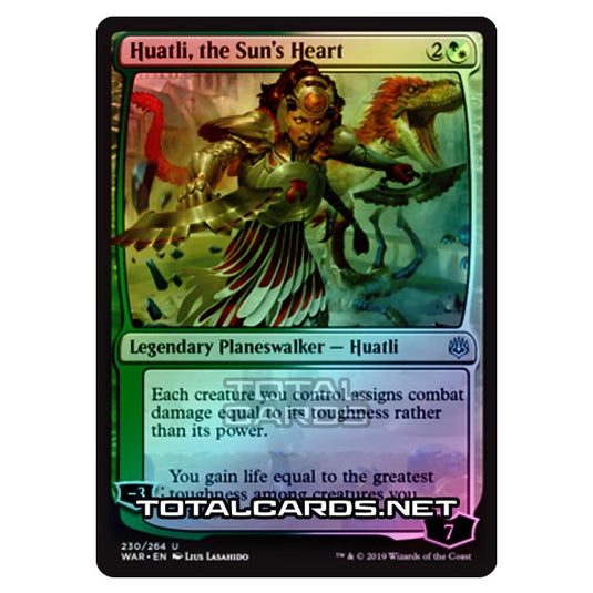 Magic The Gathering - War of The Spark - Huatli, the Sun's Heart - 230/264 (Foil)