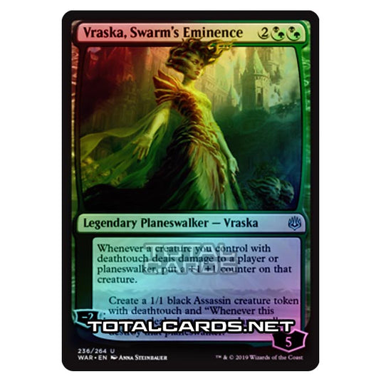 Magic The Gathering - War of The Spark - Vraska, Swarm's Eminence - 236/264 (Foil)