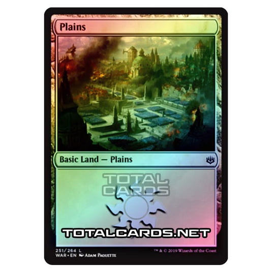 Magic The Gathering - War of The Spark - Plains - 251/264 (Foil)