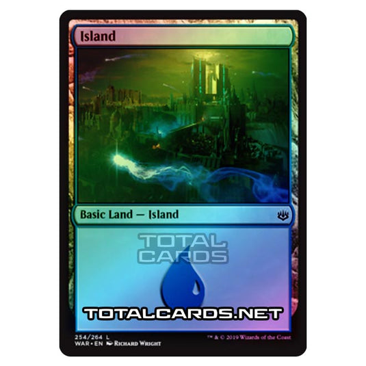 Magic The Gathering - War of The Spark - Island - 254/264 (Foil)