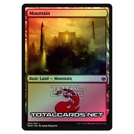 Magic The Gathering - War of The Spark - Mountain - 260/264 (Foil)