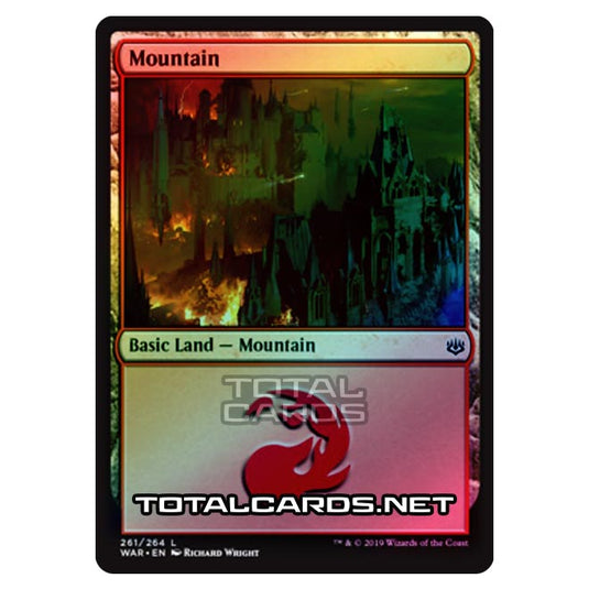 Magic The Gathering - War of The Spark - Mountain - 261/264 (Foil)