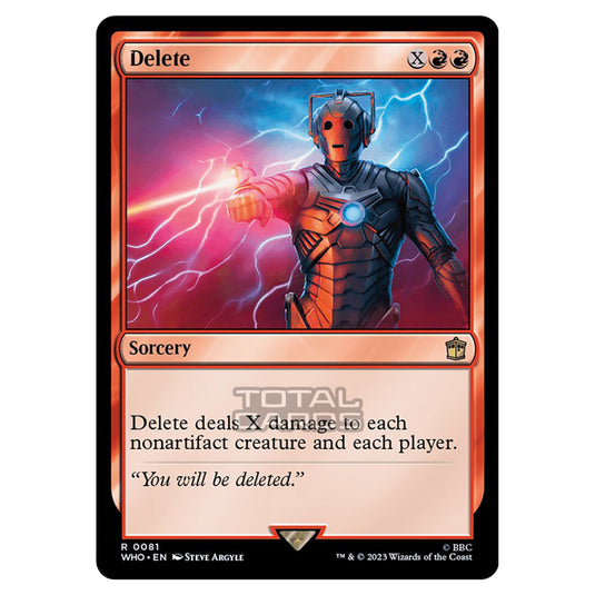 Magic The Gathering - Universes Beyond - Doctor Who - Delete - 0081