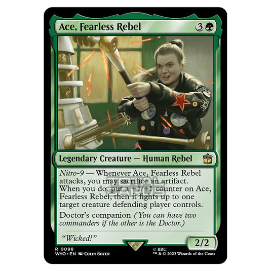 Magic The Gathering - Universes Beyond - Doctor Who - Ace, Fearless Rebel - 0098