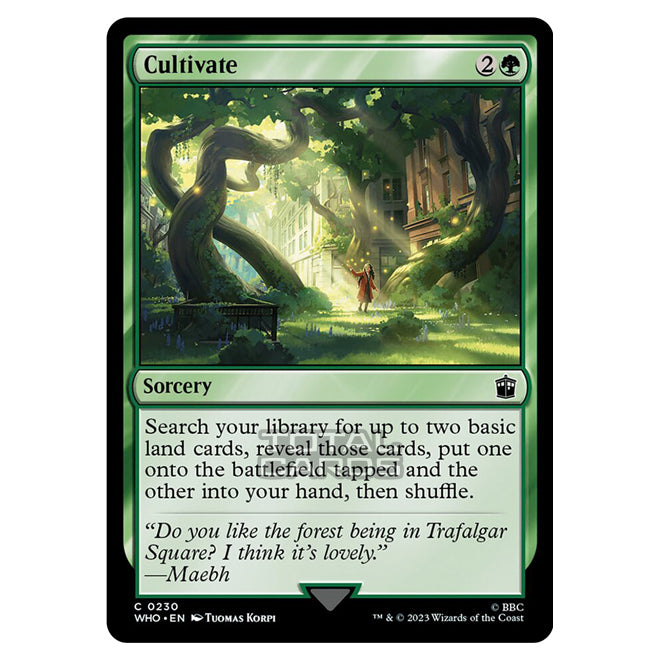 Magic The Gathering - Universes Beyond - Doctor Who - Cultivate - 0230 Magic The Gathering - Universes Beyond - Doctor Who - Cultivate - 0230