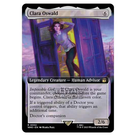 Magic The Gathering - Universes Beyond - Doctor Who - Clara Oswald (Extended Art) - 0332