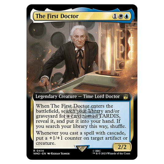 Magic The Gathering - Universes Beyond - Doctor Who - The First Doctor (Extended Art) - 0414