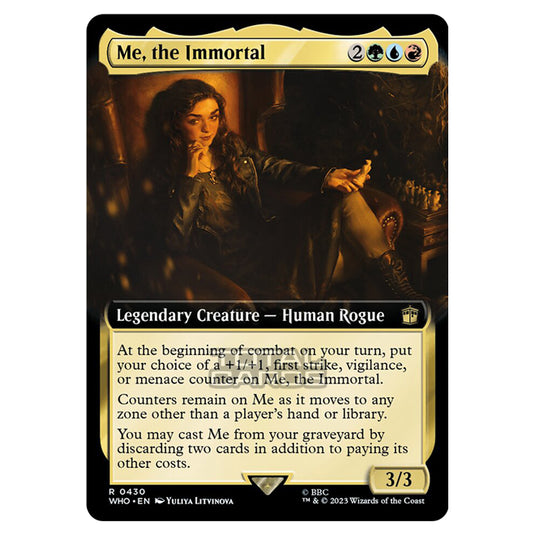 Magic The Gathering - Universes Beyond - Doctor Who - Me, the Immortal (Extended Art) - 0430