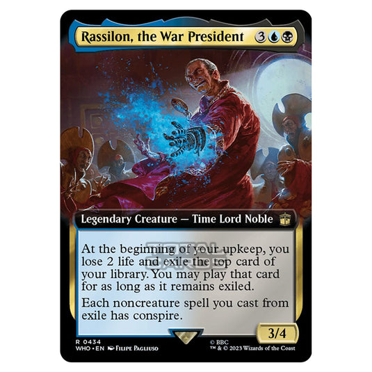 Magic The Gathering - Universes Beyond - Doctor Who - Rassilon, the War President (Extended Art) - 0434