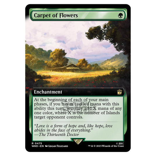 Magic The Gathering - Universes Beyond - Doctor Who - Carpet of Flowers (Extended Art) - 0475