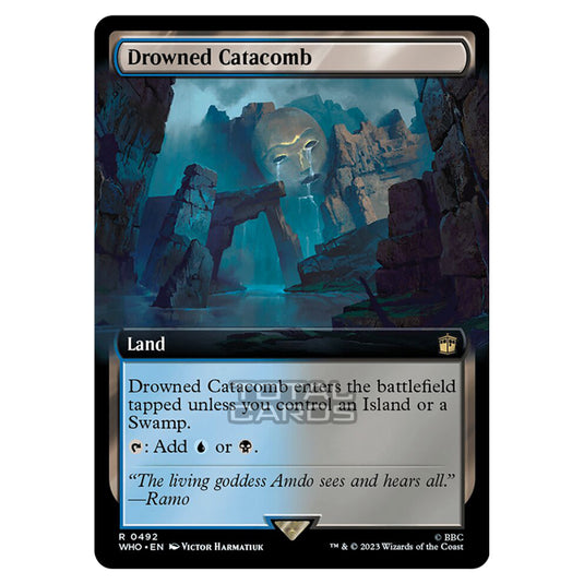 Magic The Gathering - Universes Beyond - Doctor Who - Drowned Catacomb (Extended Art) - 0492