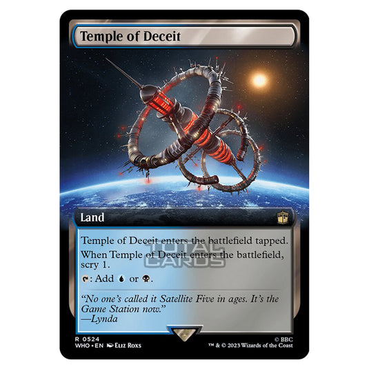 Magic The Gathering - Universes Beyond - Doctor Who - Temple of Deceit (Extended Art) - 0524