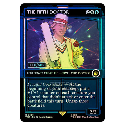 Magic The Gathering - Universes Beyond - Doctor Who - The Fifth Doctor (TARDIS Showcase) - 0556a