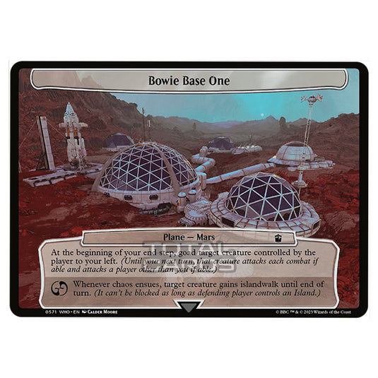 Magic The Gathering - Universes Beyond - Doctor Who - Bowie Base One (Planar Card) - 0571