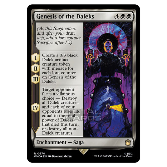 Magic The Gathering - Universes Beyond - Doctor Who - Genesis of the Daleks (Surge Foil) - 0674