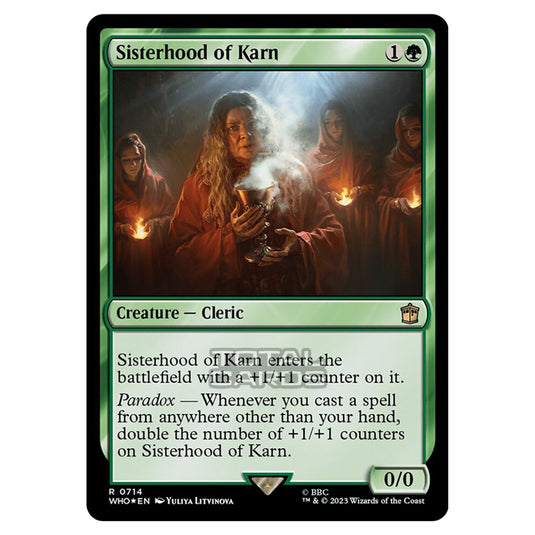 Magic The Gathering - Universes Beyond - Doctor Who - Sisterhood of Karn (Surge Foil) - 0714