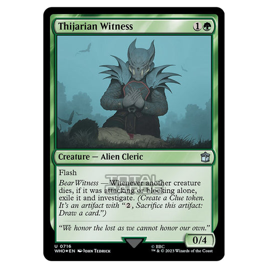Magic The Gathering - Universes Beyond - Doctor Who - Thijarian Witness (Surge Foil) - 0716