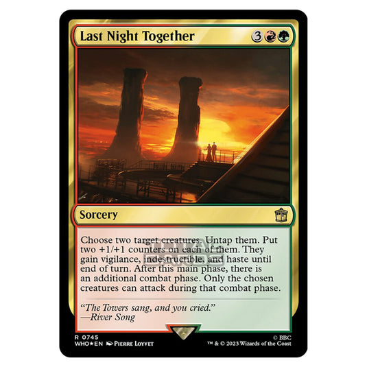 Magic The Gathering - Universes Beyond - Doctor Who - Last Night Together (Surge Foil) - 0745