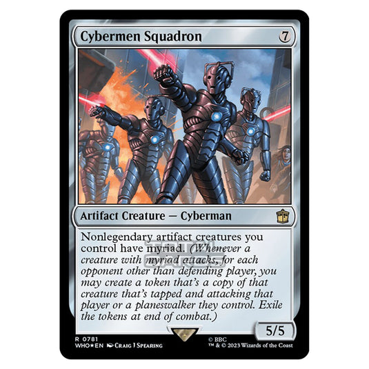 Magic The Gathering - Universes Beyond - Doctor Who - Cybermen Squadron (Surge Foil) - 0781