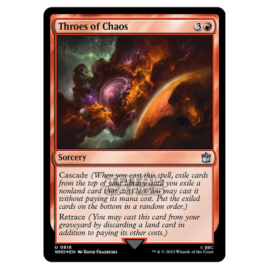 Magic The Gathering - Universes Beyond - Doctor Who - Throes of Chaos (Surge Foil) - 0818