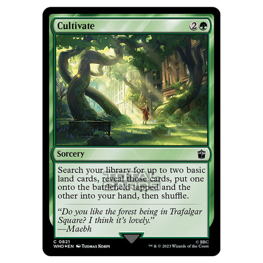 Magic The Gathering - Universes Beyond - Doctor Who - Cultivate (Surge Foil) - 0821