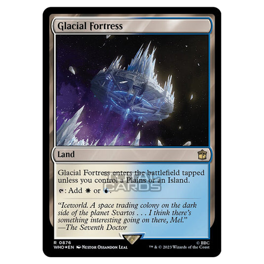 Magic The Gathering - Universes Beyond - Doctor Who - Glacial Fortress (Surge Foil) - 0876