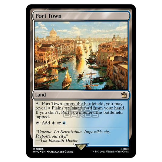 Magic The Gathering - Universes Beyond - Doctor Who - Port Town (Surge Foil) - 0885