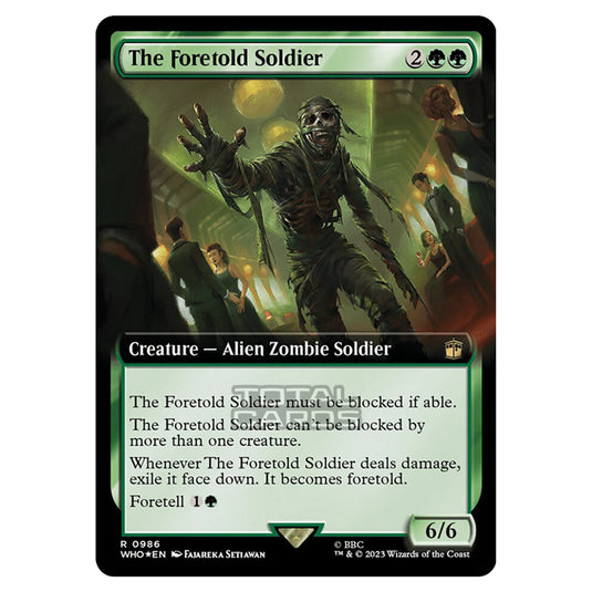 Magic The Gathering - Universes Beyond - Doctor Who - The Foretold Soldier (Surge Foil) - 0986