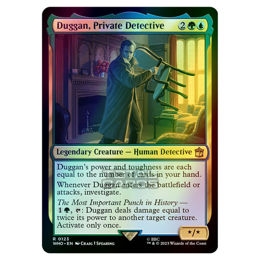 Magic The Gathering - Universes Beyond - Doctor Who - Duggan, Private Detective - 0123 (Foil)