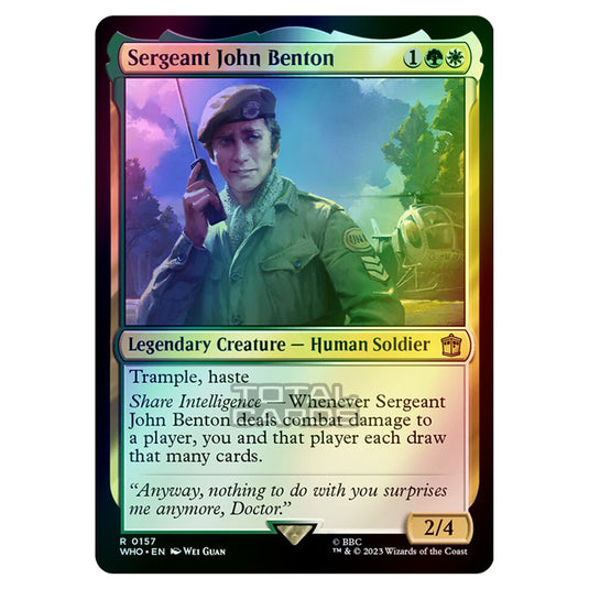 Magic The Gathering - Universes Beyond - Doctor Who - Sergeant John Benton - 0157 (Foil)