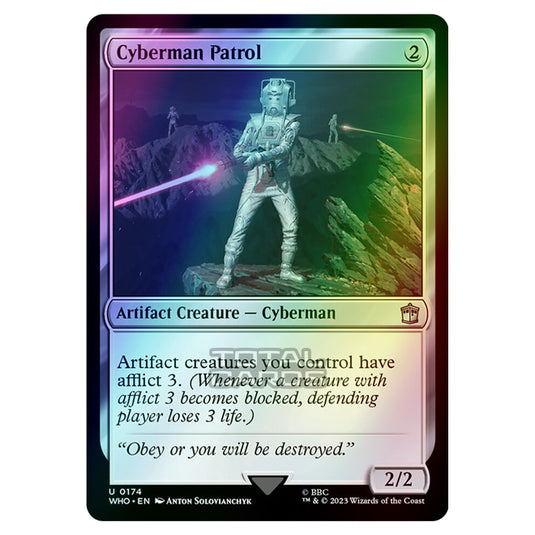 Magic The Gathering - Universes Beyond - Doctor Who - Cyberman Patrol - 0174 (Foil)