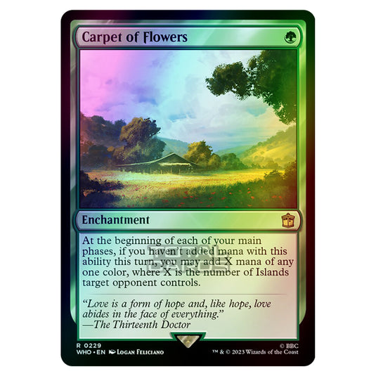 Magic The Gathering - Universes Beyond - Doctor Who - Carpet of Flowers - 0229 (Foil)