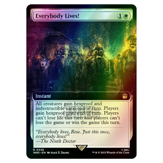 Magic The Gathering - Universes Beyond - Doctor Who - Everybody Lives! (Extended Art) - 0338 (Foil)