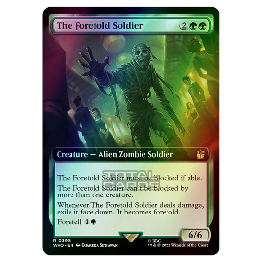Magic The Gathering - Universes Beyond - Doctor Who - The Foretold Soldier (Extended Art) - 0395 (Foil)