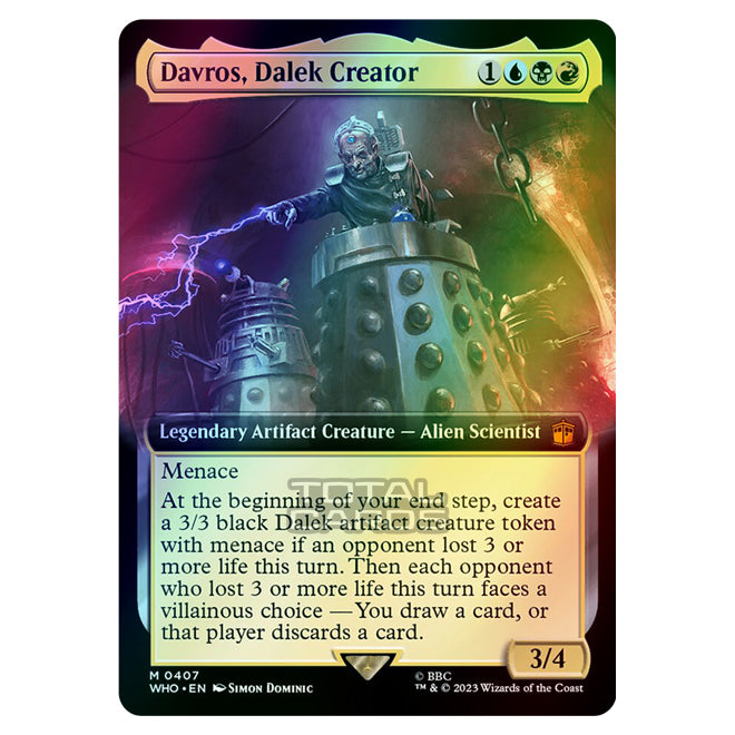 Magic The Gathering - Universes Beyond - Doctor Who - Davros, Dalek Creator (Extended Art)