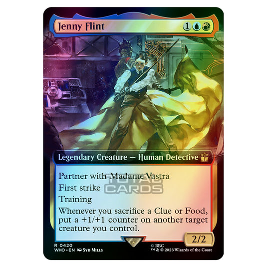 Magic The Gathering - Universes Beyond - Doctor Who - Jenny Flint (Extended Art) - 0420 (Foil)