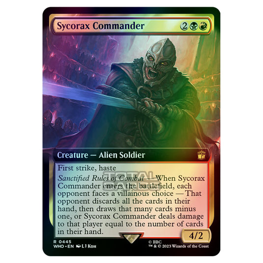 Magic The Gathering - Universes Beyond - Doctor Who - Sycorax Commander (Extended Art) - 0445 (Foil)