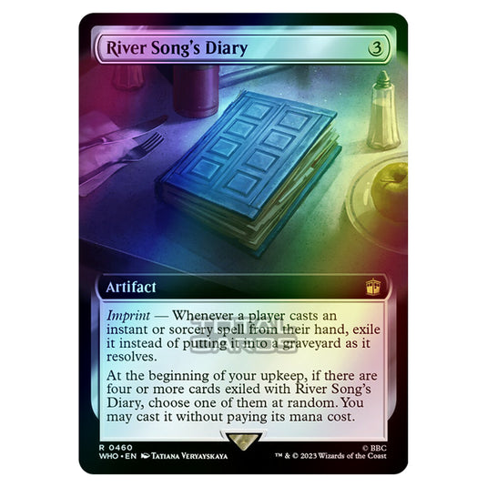 Magic The Gathering - Universes Beyond - Doctor Who - River Song's Diary (Extended Art) - 0460 (Foil)