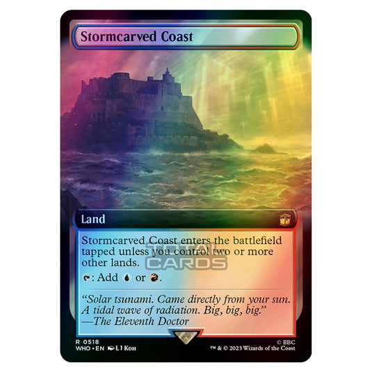Magic The Gathering - Universes Beyond - Doctor Who - Stormcarved Coast (Extended Art) - 0518 (Foil)