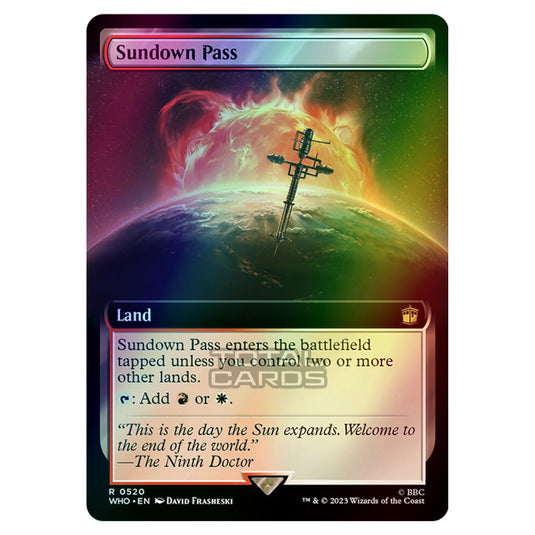 Magic The Gathering - Universes Beyond - Doctor Who - Sundown Pass (Extended Art) - 0520 (Foil)