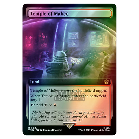 Magic The Gathering - Universes Beyond - Doctor Who - Temple of Malice (Extended Art) - 0527 (Foil)