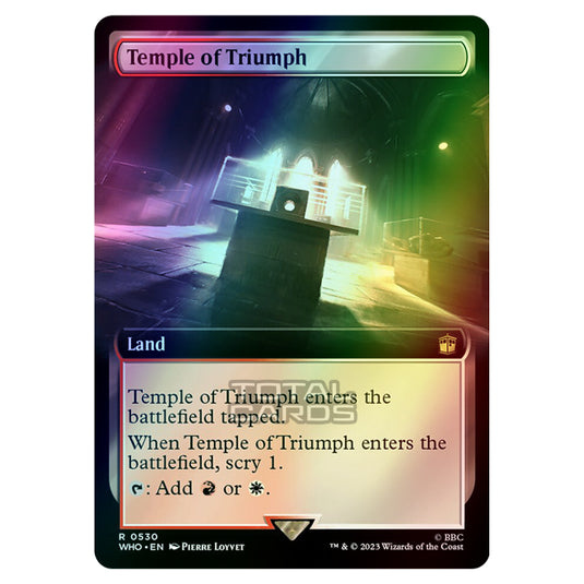 Magic The Gathering - Universes Beyond - Doctor Who - Temple of Triumph (Extended Art) - 0530 (Foil)